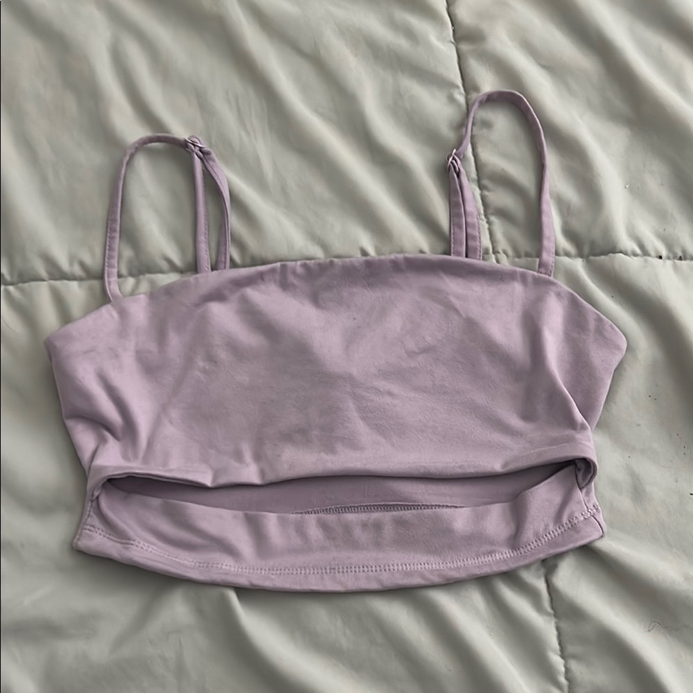 SHEIN Lavender Crop Top